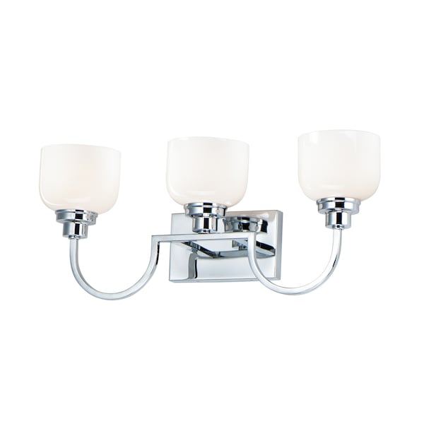 Maxim Lighting Swale 3-Light 24.75" Wide Polished Chrome Vanity Light 26063WTPC - main